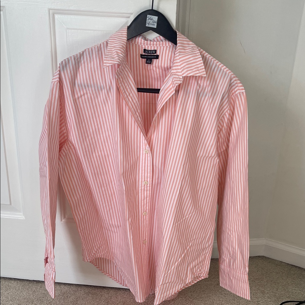 J Crew Etienne oversized fit button down shirt
